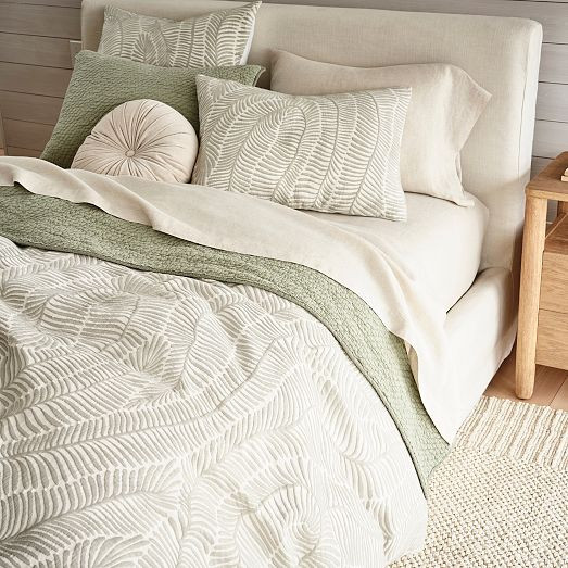 Trailing Fern Matelasse Duvet Cover & Shams | West Elm (US)
