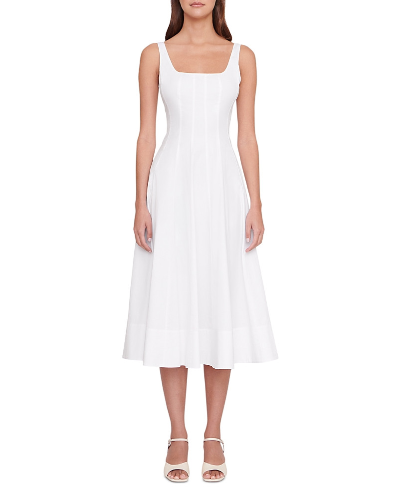 Staud Wells Dress in White | Bloomingdale's (US)