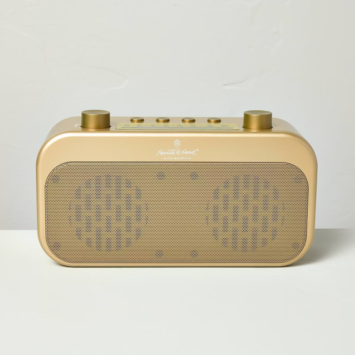 Portable Brass AM/FM Bluetooth Radio - Hearth & Hand™ with Magnolia | Target