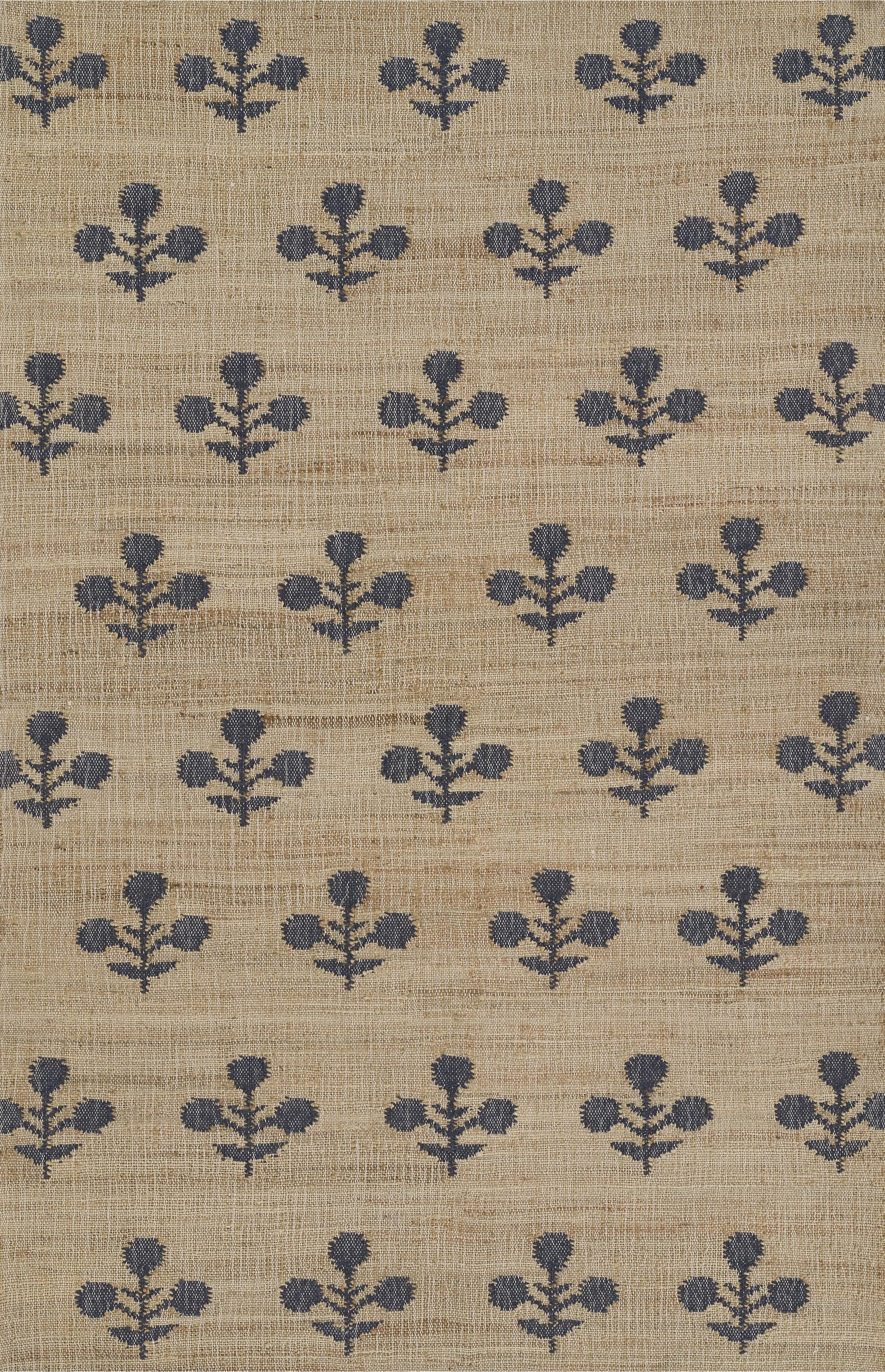 Erin Gates by Momeni Orchard Bloom Blue Hand Woven Wool and Jute Area Rug | Wayfair North America