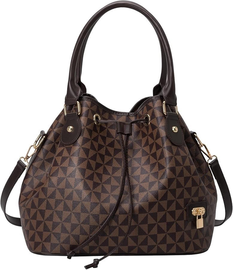 CHENFANS Women's Handbags PU Leather Top Handle Shoulder Bag Crossbody Shoulder Bag Design Luxury... | Amazon (US)