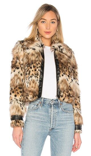 Kaelyn Coat in Snow Leopard | Revolve Clothing (Global)