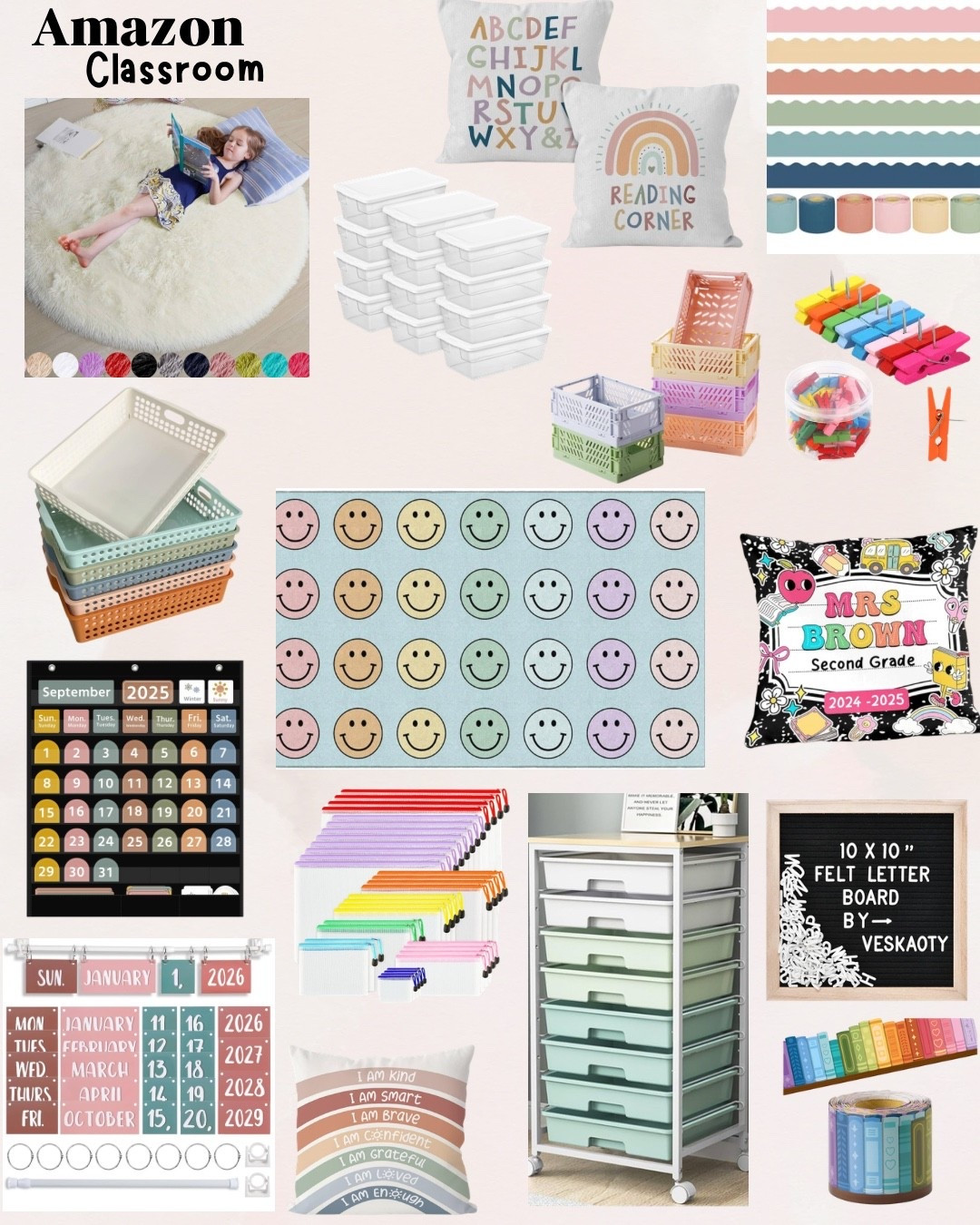 Amazon classroom. Classroom decor. Classroom organization. Classroom library. Classroom bins. Classroom rug. Classroom carpet. Classroom calendar.

#LTKKids #LTKHome