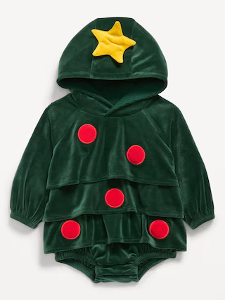 Unisex "Holiday Tree" Costume Hooded One-Piece Romper for Baby | Old Navy | Old Navy (US)