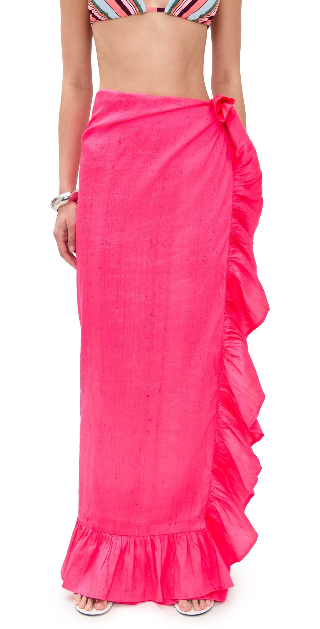 Coniglio Palm Beach Ruffle Power Pareo Wild Strawberry 1 | Shopbop