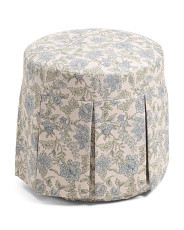 17in Juliet Mara Block Print Skirted Ottoman | Poufs & Ottomans  | Marshalls | Marshalls
