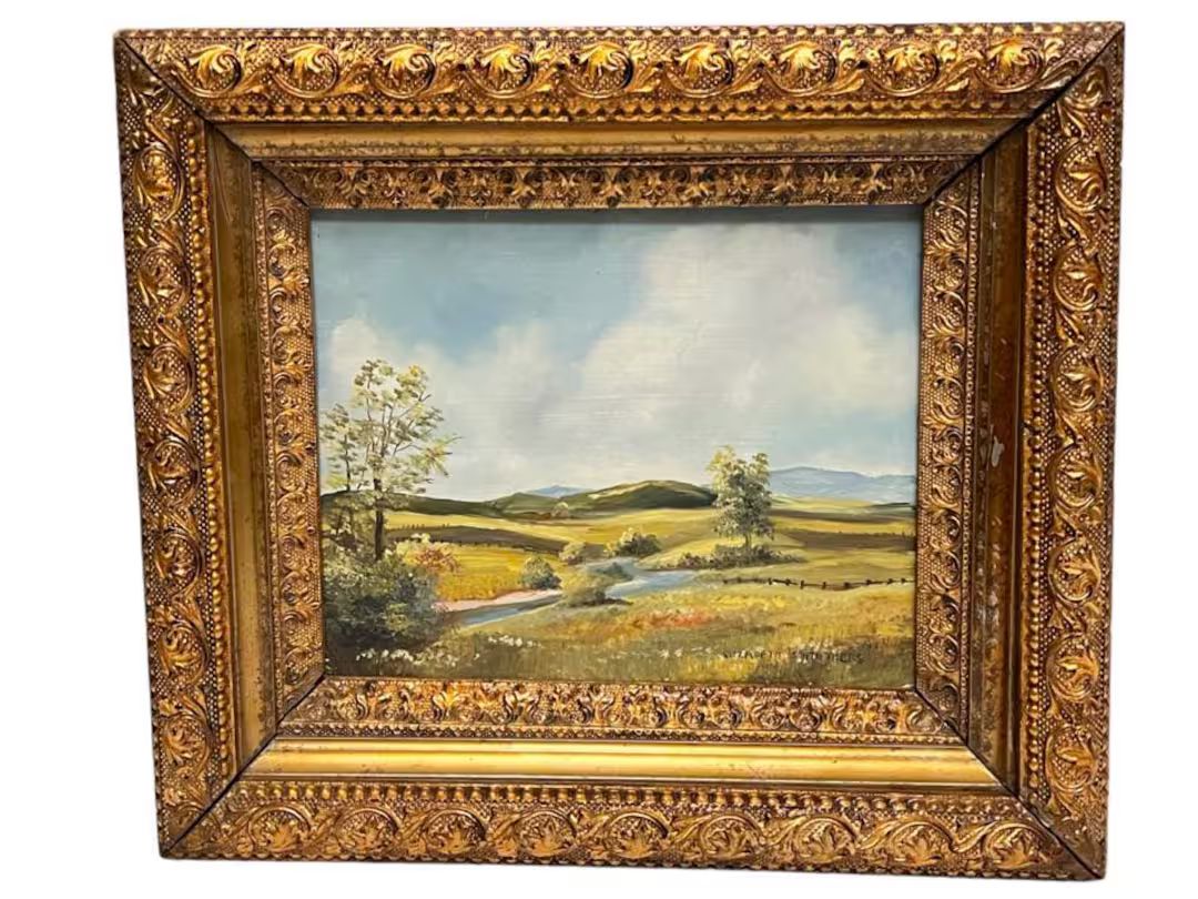 Vintage Landscape Oil Painting, Elizabeth Struthers, CANADIAN Artist, Gesso & Gilded Frame, Oil o... | Etsy (US)
