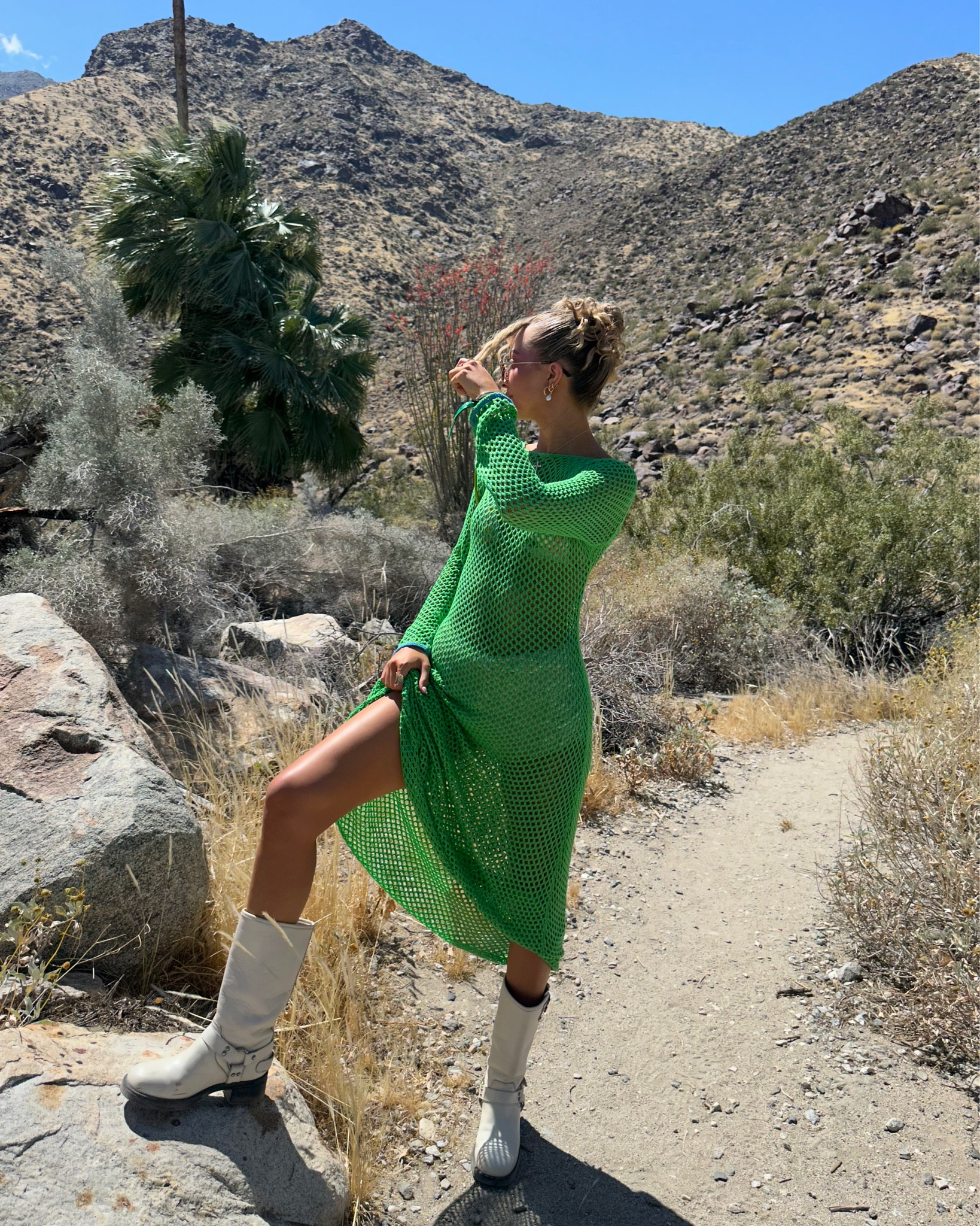 Stagecoach ready 🎧🤠🎸 green crochet dress is from PitUSA - tried to link lots of similars!! - shorts are Free People, & boots are Steve Madden #stagecoach #festival

#LTKSeasonal #LTKtravel #LTKFestival
