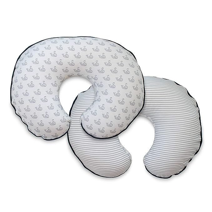 Boppy Nursing Pillow Cover –Organic Fabric | Gray Little Whales | Organic Cotton Fabric | Fits ... | Amazon (US)