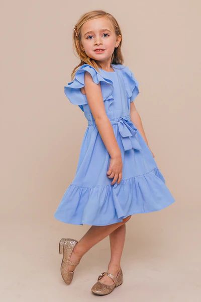 Mini Clary Dress in Bluebell | Ivy City Co