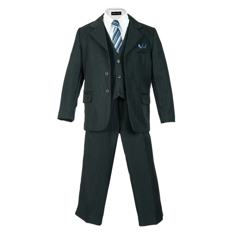 Avery Hill Boys Pinstripe Suit Set with Matching Tie (Toddler, Little Boys, Big Boys) - Walmart.c... | Walmart (US)