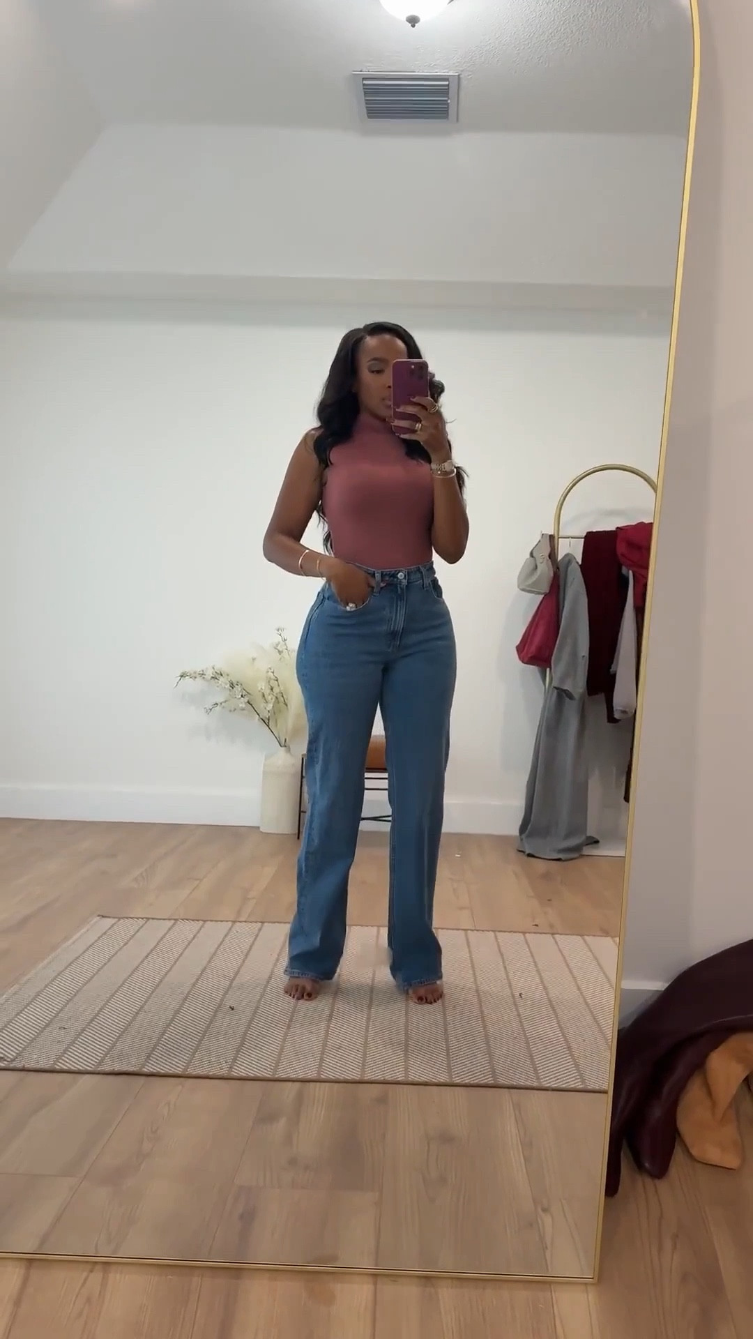 January staples that carry you straight into Valentine’s season 🤍

A soft neutral top paired with classic denim is one of those effortless looks you’ll reach for on repeat. Easy to dress up with heels and jewelry or keep casual for everyday wear — the kind of outfit that works all month long.

Perfect for casual dates, errands, brunch, or low-key Valentine’s plans.

Follow me on Instagram and YouTube @kirasfashionfinds