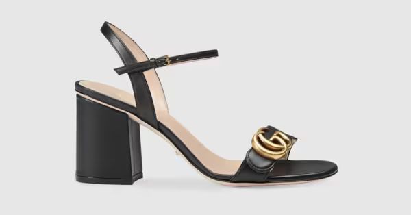 Gucci Leather mid-heel sandal | Gucci (US)