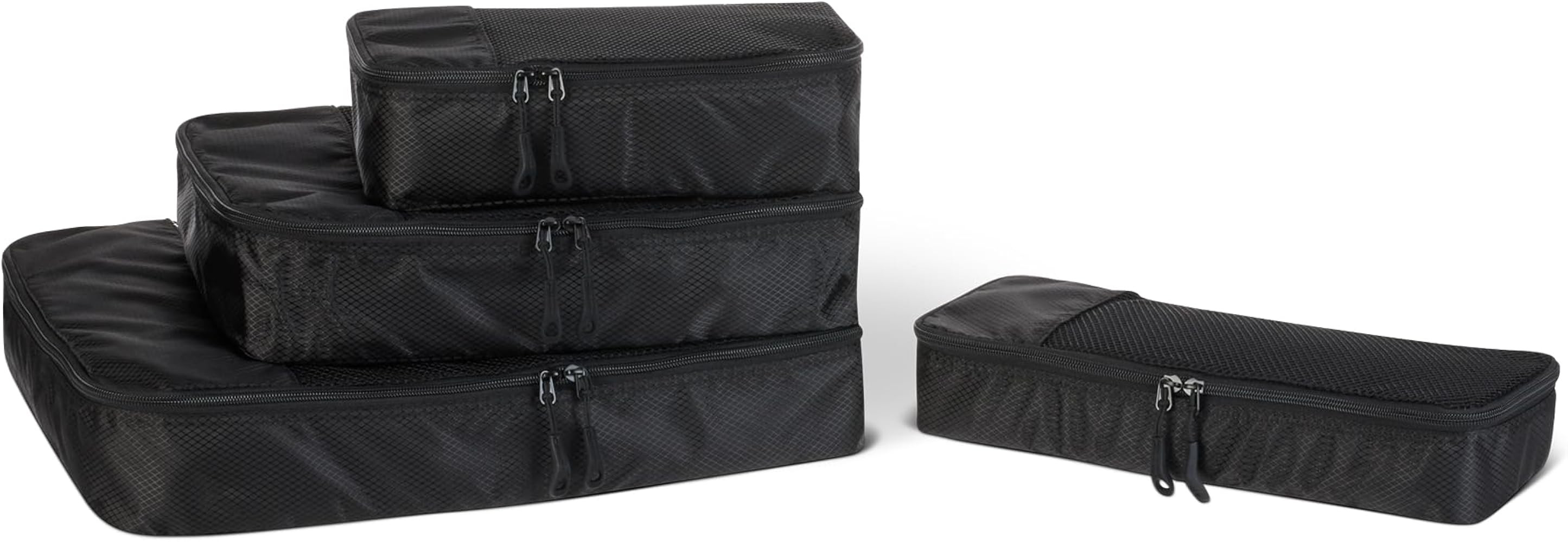 Amazon Essentials 4-Piece Space-Saving Packing Cubes Travel Accessories Set, Luggage Organizer wi... | Amazon (US)