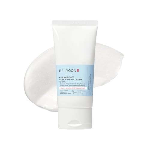 Illiyoon Ceramide Ato Concentrate Cream | Moisturizer for Dry & Sensitive Skin, 100hr Lasting Hydration, For Face & Body, Gentle for Infants, Moisture Barrier Repair, Vegan Certified, 2.53 fl.oz. | Amazon (US)