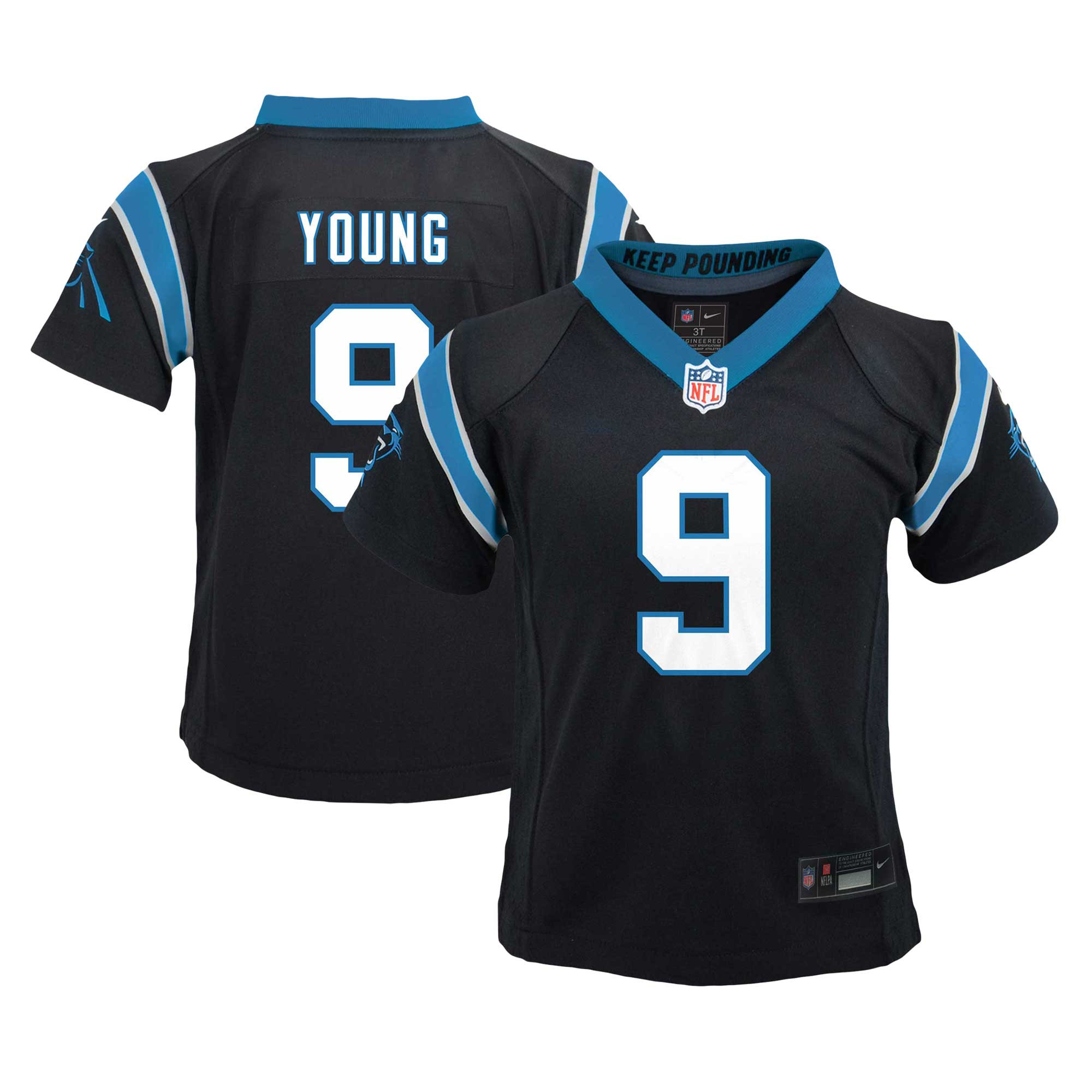 Toddler Nike Bryce Young Black Carolina Panthers Game Jersey | Fanatics