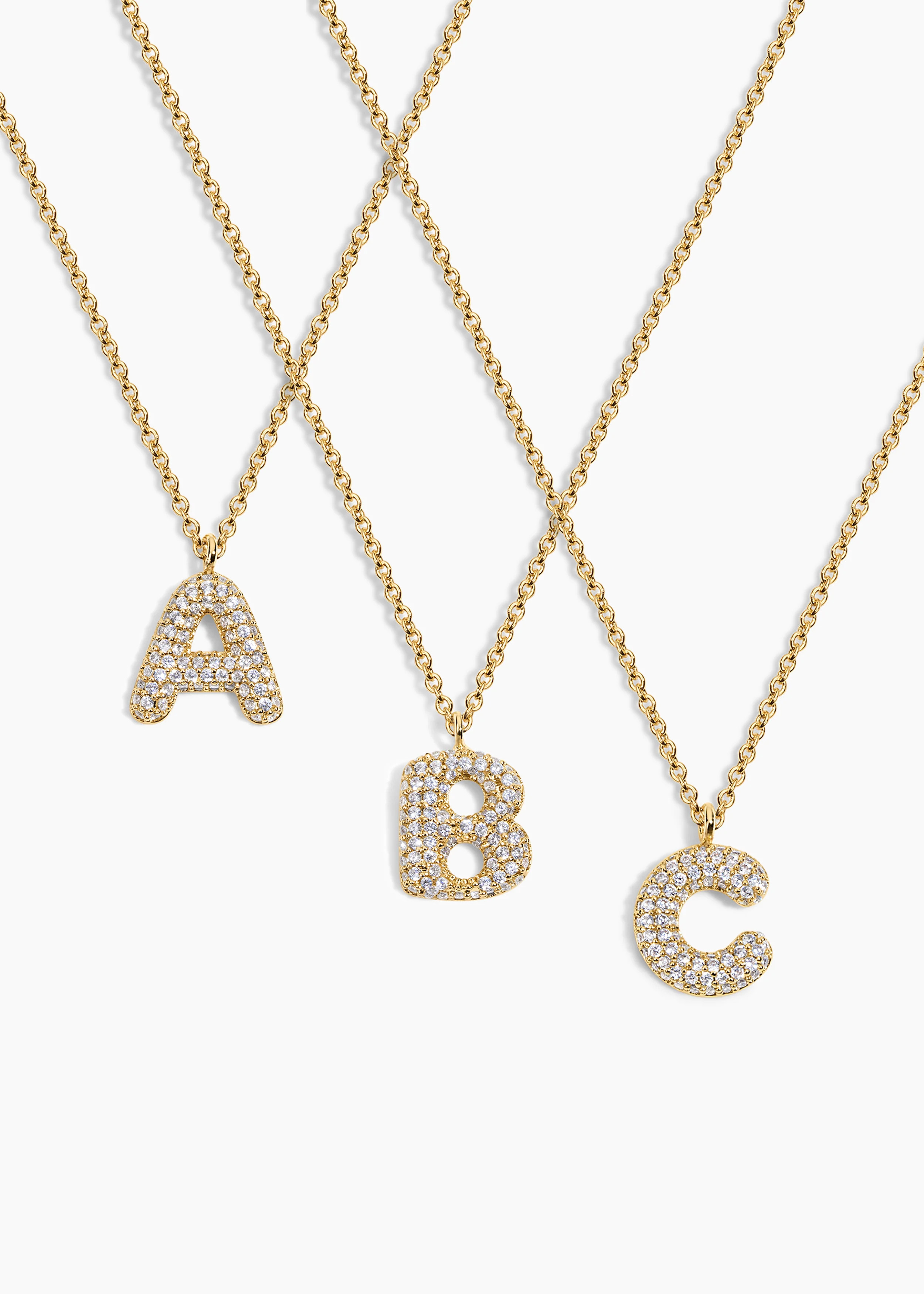 Bubble Letter Necklace | Electric Picks Jewelry