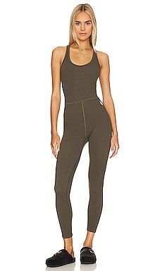 Free People x FP Movement Free Throw Onesie in Dark Olive from Revolve.com | Revolve Clothing (Global)