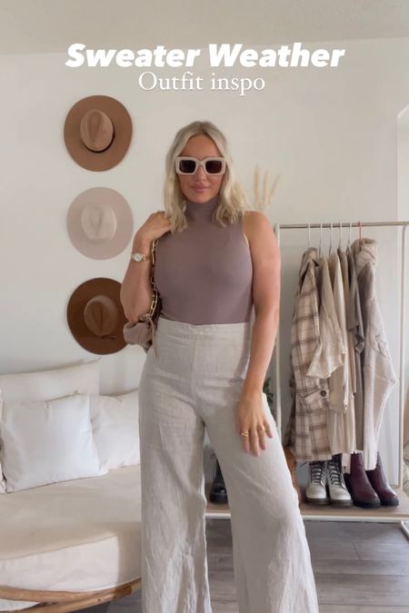 The perfect nude tone, business-casual outfit! Use code KELLYSISAK for 20% off these petal and pup linen pants! #petalandpup #abercrombie #revolve #matisse

#LTKshoecrush #LTKsalealert #LTKstyletip