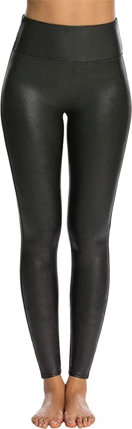 SPANX Womens Faux Leather Leggings | Amazon (US)