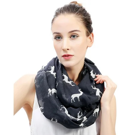 Deer Print Infinity Scarf | Walmart (US)