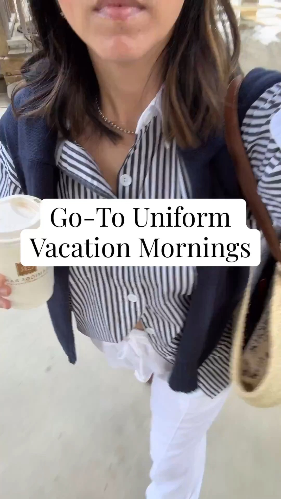 Button up and linen pants are my go-to combo for early mornings on the go. 

Recreational Habits shirt small
Gap Factory linen pants petite xs - color is old. 
Steve Madden jelly flats 5
Everlane sweater xs
Hunting Season tote 
Dorsey James necklace 15"

Spring outfits 2026, petite style, vacation outfits

#LTKootd #LTKmomlife #LTKPetite