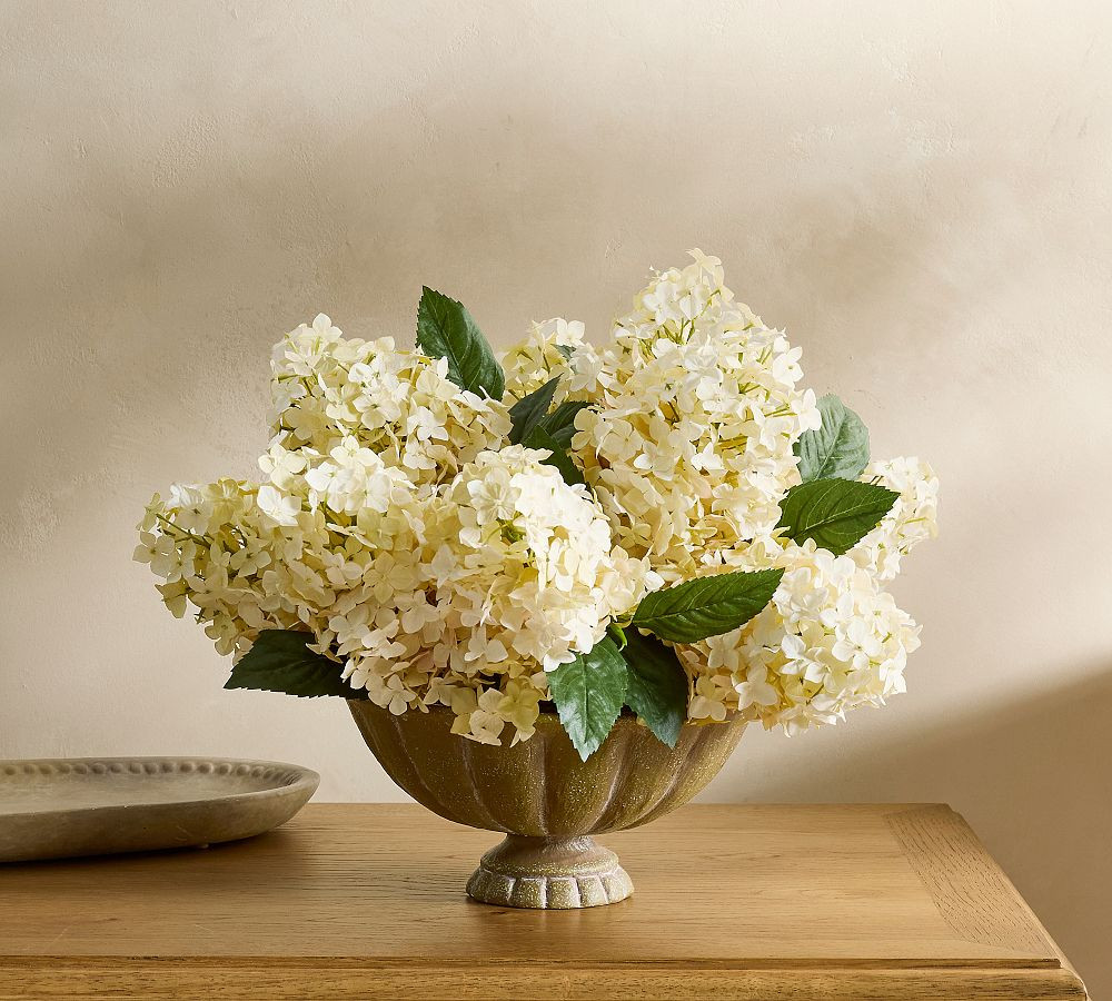 Faux Composed Cone Hydrangea Arrangement | Pottery Barn (US)