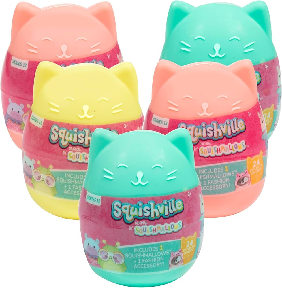 Squishmallows Squishville Series 12 Mini Mystery Plush (5 Pack) Official Jazwares Plush - Collect... | Amazon (US)