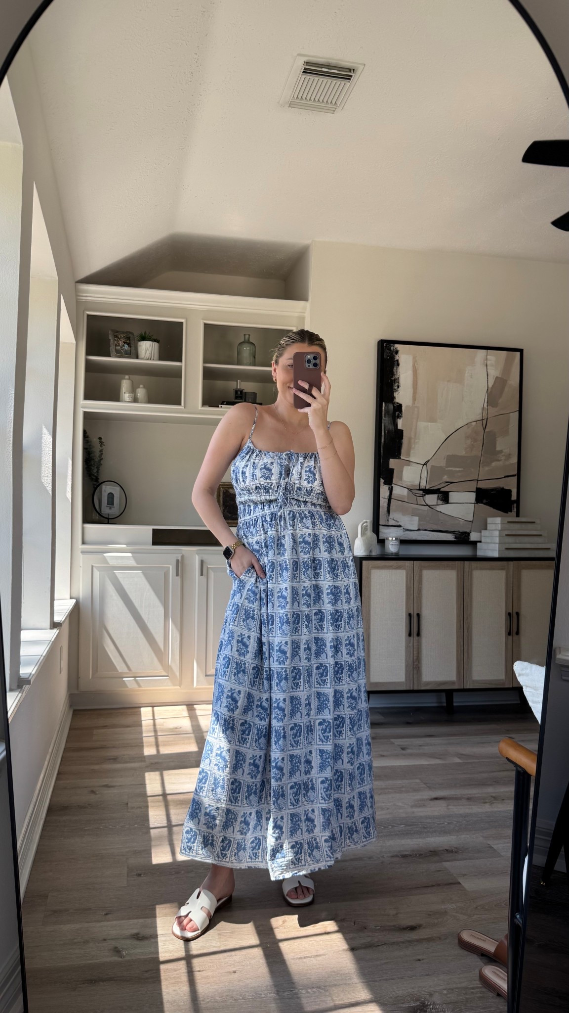 Bump friendly dress for spring! Would be perfect for any beach vacations coming up! I’m wearing a M in the long length. 

#LTKSeasonal #LTKStyleTip #LTKSpringSale