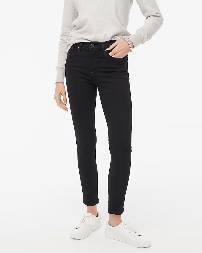 8"-rise black skinny jean in signature stretch | J.Crew Factory