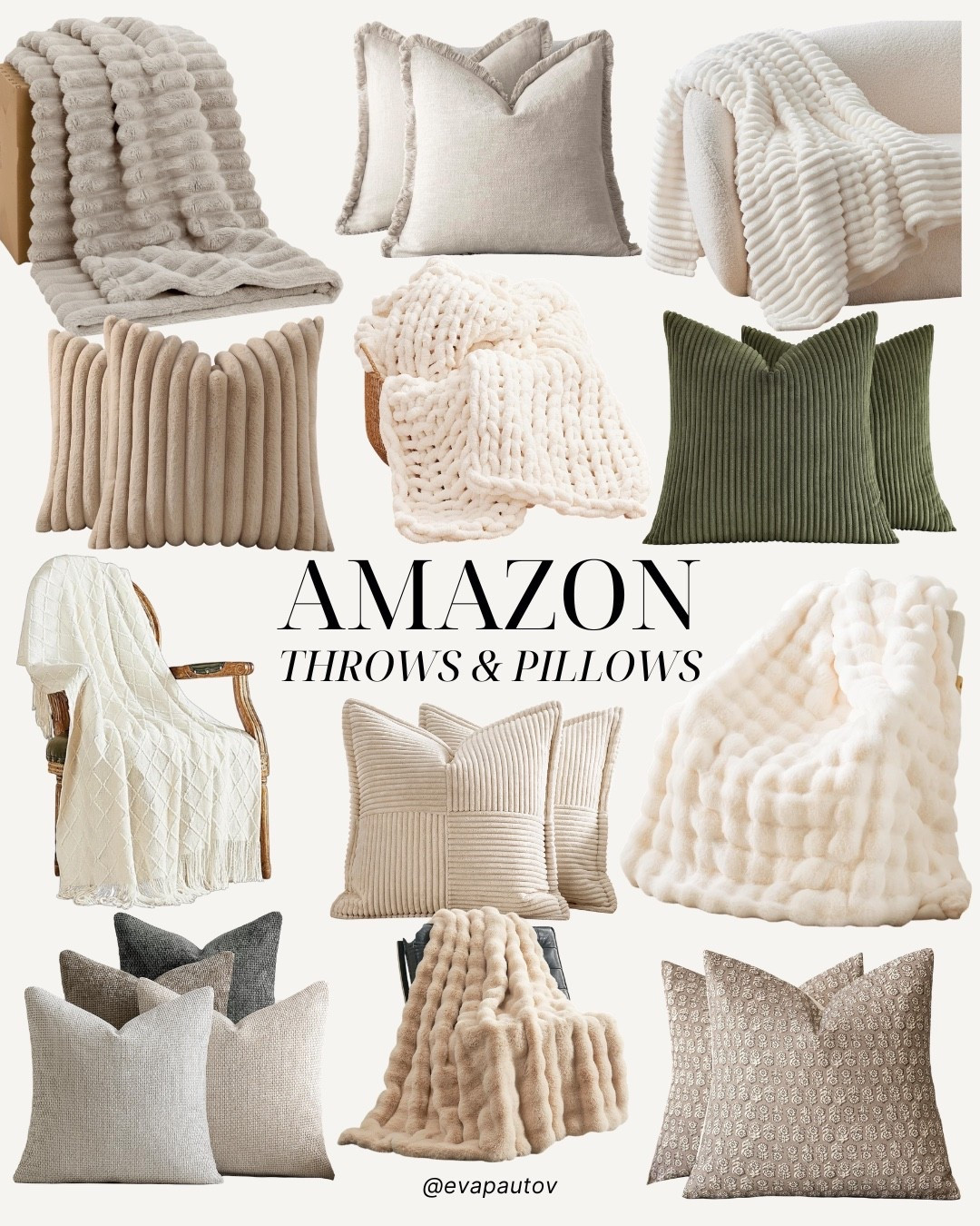 These are the softest throw blankets and pillows from Amazon ✨ perfect for cozy weather!

amazon throw blanket, cozy pillow, neutral home decor, living room styling, amazon home finds, couch styling

#LTKmorningroutine #LTKHome #LTKSaleAlert