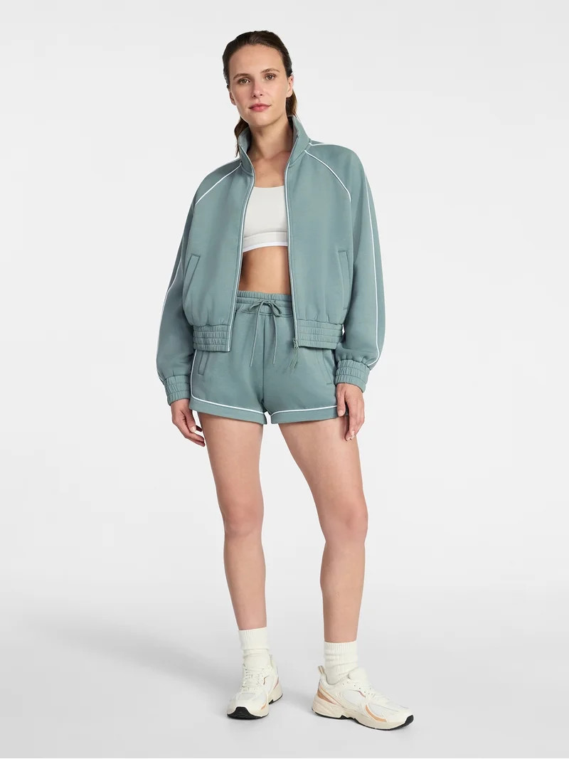 Avia Women's ScubaKnit Track Jacket, Sizes XS-XXXL | Walmart (US)