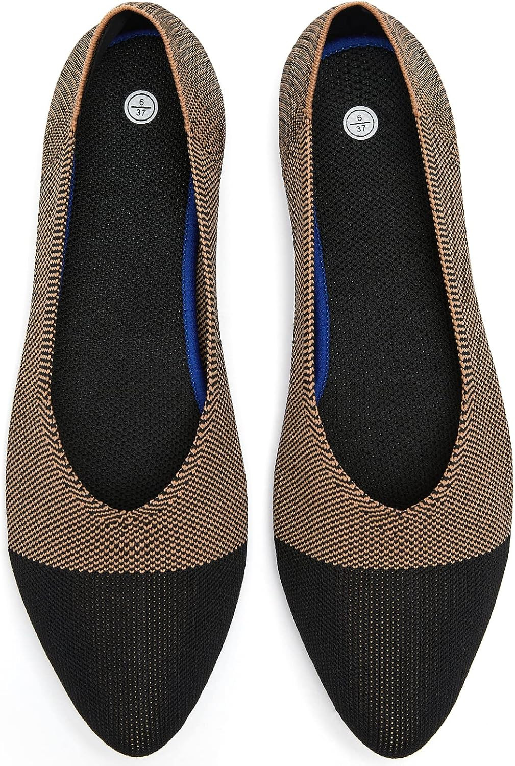 Women's Flats Mesh Ballet Flats for Women Comfortable Dress Shoes Slip On Pointed Toe Flats Shoes | Amazon (US)