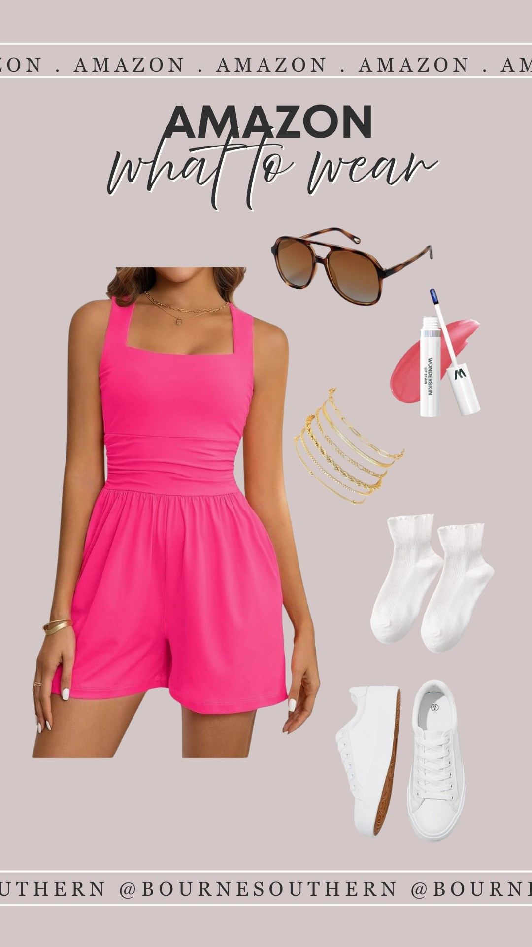 Casual sporty mom life athletic wear, athletic romper, white tennis shoes, peel lip stain, ruffle socks

#LTKMidsize #LTKFindsUnder50 #LTKSaleAlert
