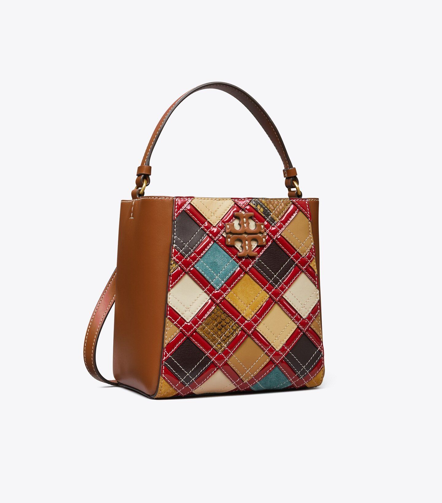 Small McGraw Patchwork Bucket Bag: Women's Designer Crossbody Bags | Tory Burch | Tory Burch (US)