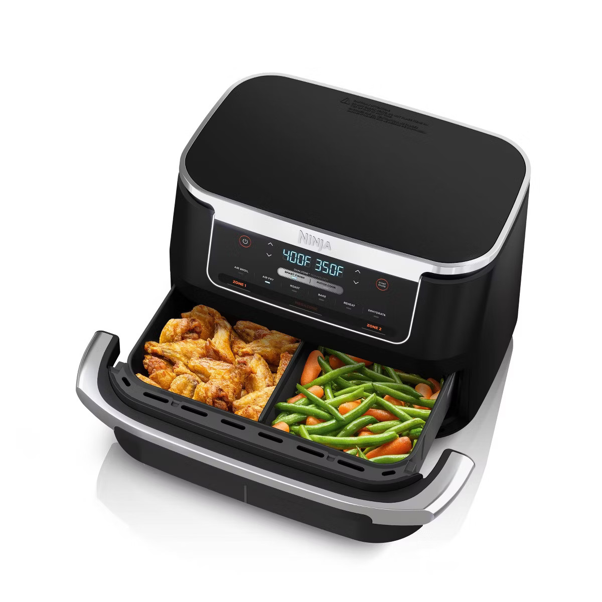 Ninja Foodi DualZone FlexBasket Air Fryer with 7-qt MegaZone DZ071 | Target