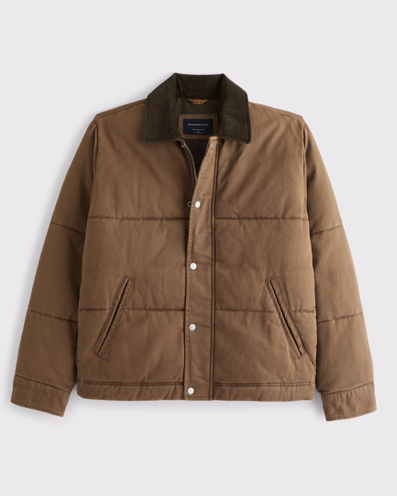Workwear Puffer Jacket | Abercrombie & Fitch (US)