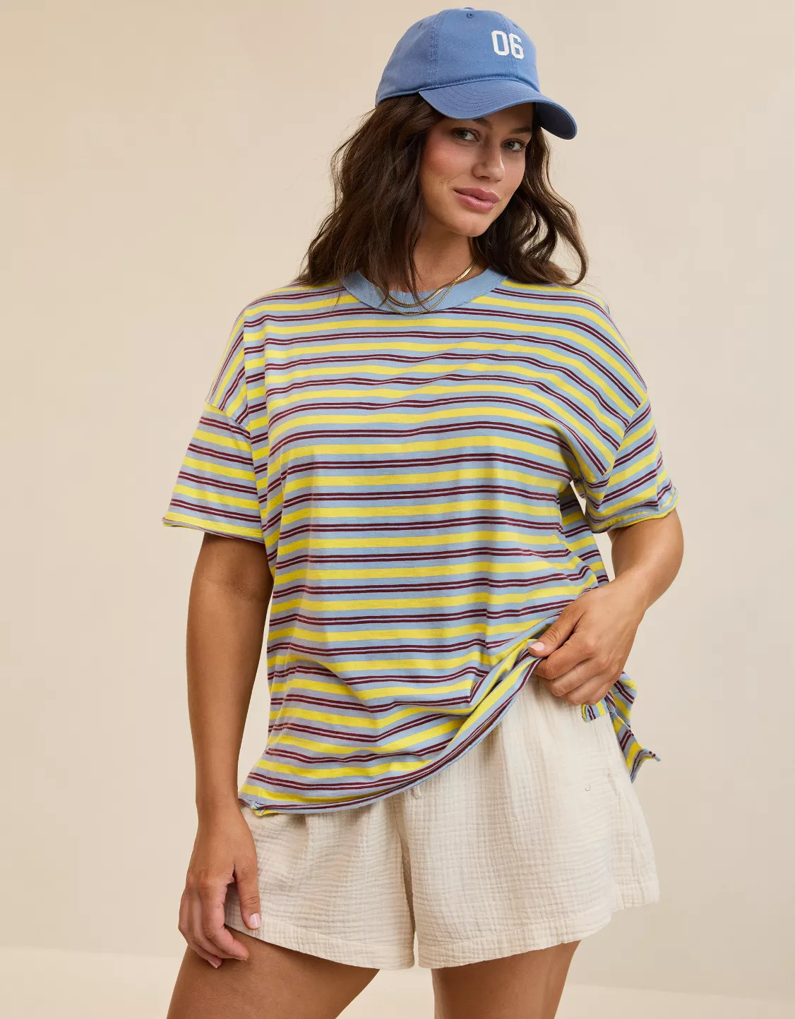 Aerie Oversized Crew Boyfriend T-Shirt | Aerie