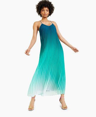 Pleated Ombré Maxi Dress, Created for Macy's | Macys (US)