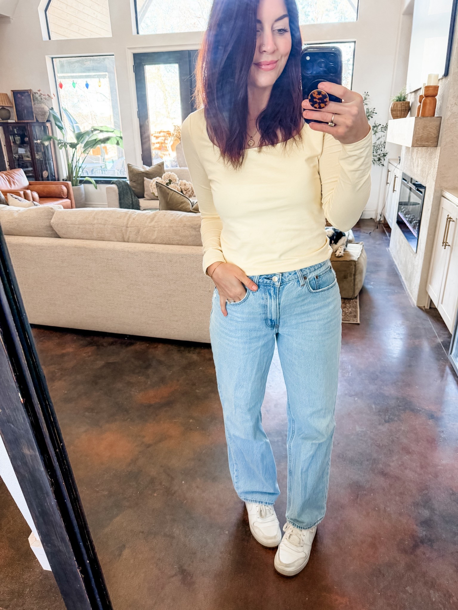 The softest buttuhhh yellow shirt 

#LTKootd #LTKFindsUnder50 #LTKmomlife