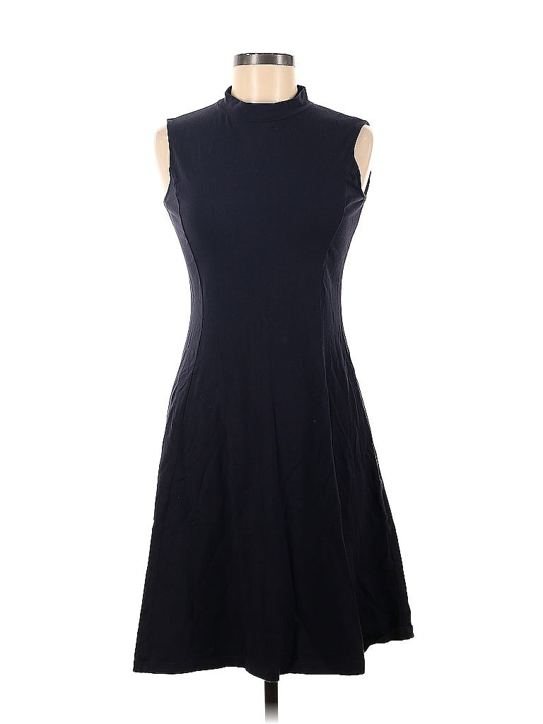 Uniqlo Solid Navy Black Casual Dress Size M - 54% off | thredUP