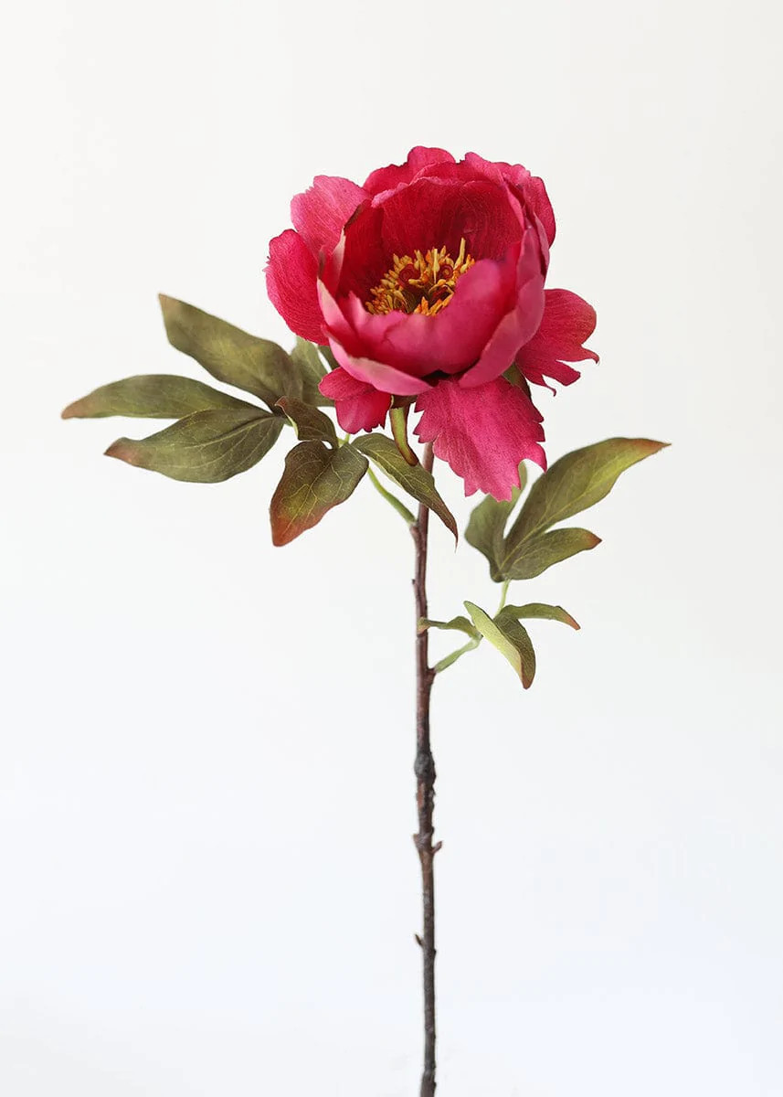 Peony in Fuchsia | Fake Flowers for Fall Arrangements | Afloral.com | Afloral