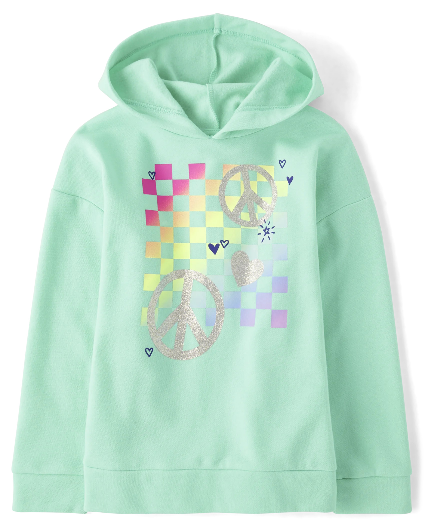 Girls Graphic Fleece Hoodie - celtic sea | The Children's Place
