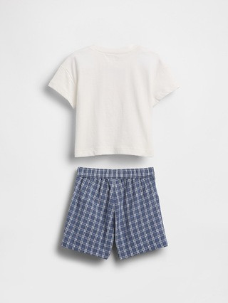 Baby Lobster Graphic T-Shirt & Plaid Short Set | Gap (US)