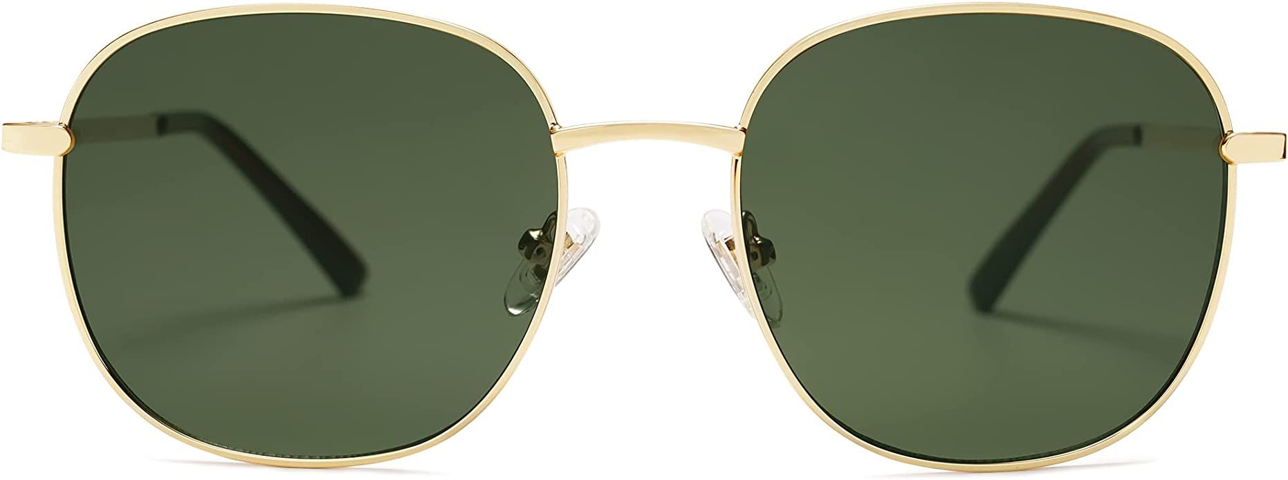 SOJOS Classic Square Sunglasses for Women Men with Spring Hinge Sunnies SJ1137 | Amazon (US)