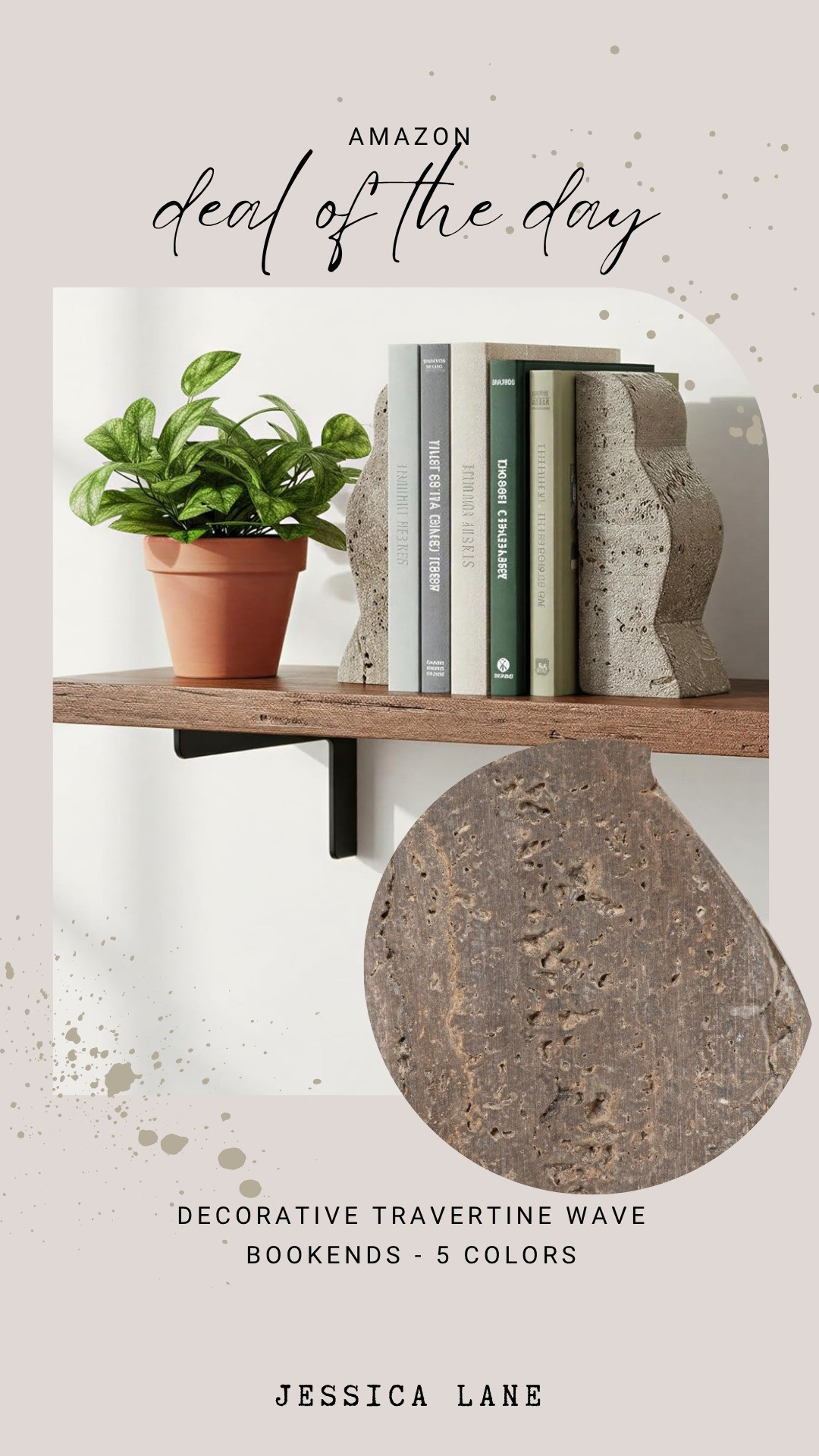 Elevate your shelving with these decorative travertine wave bookends, available in five stunning colors to match any aesthetic.#amazonhome #homedecor #interiordesign #amazonfinds

#LTKSaleAlert #LTKHome #LTKSeasonal