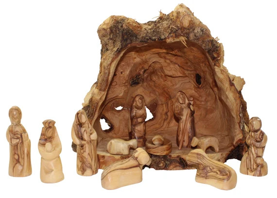 Unique Gifts Hand Made Olive Wood Nativity 14 Pieces Set | Etsy | Etsy (US)