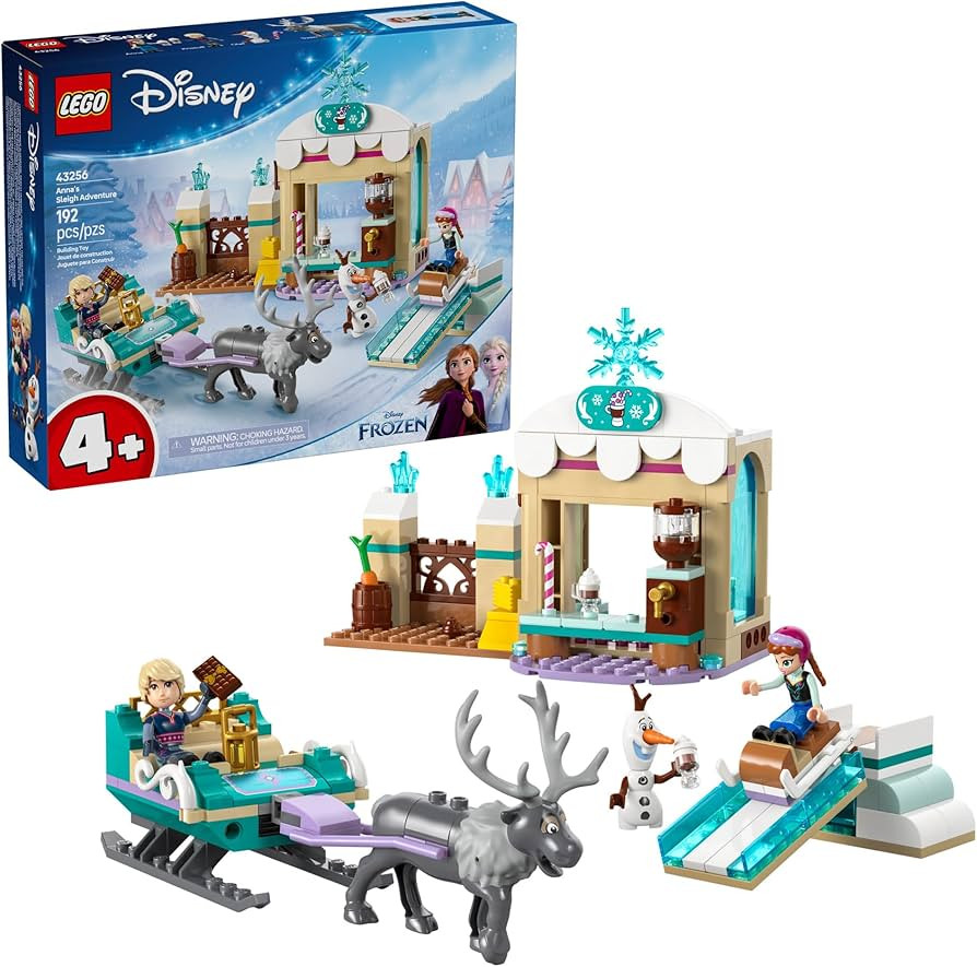 LEGO Disney Frozen Anna's Sleigh Adventure Building Toy Set - Frozen Toy for Toddlers with 2 Disn... | Amazon (US)