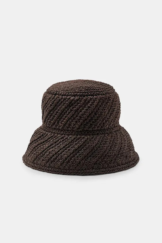 CONTRAST WOVEN HAT | Zara US