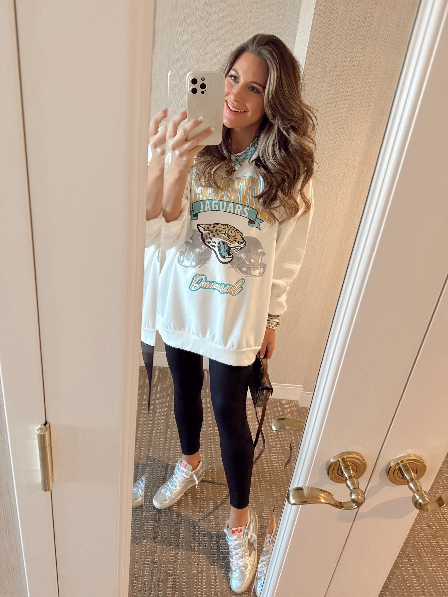 In a size large in sweatshirt nfl game day outfit Jacksonville jaguars 